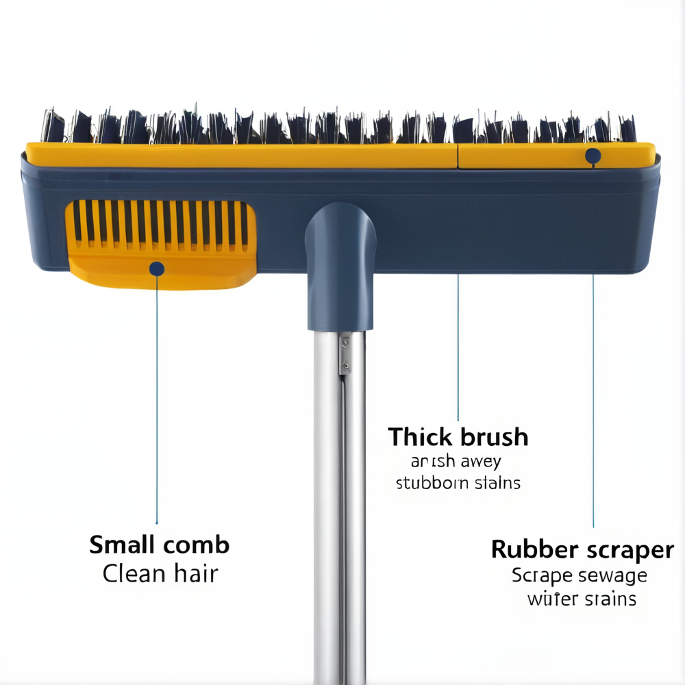 ReelCleen® 2 In 1 Sweeping Mop & Squeegee